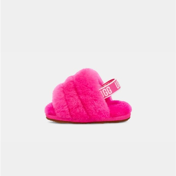 UGG Fluff Yeah Slide And Lovey in Pink , Red and Charcoal - Picture 13 of 13